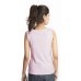 Zeme Organics Sleeveless T-Shirt with Scallop Effect Neck Rib - Pink